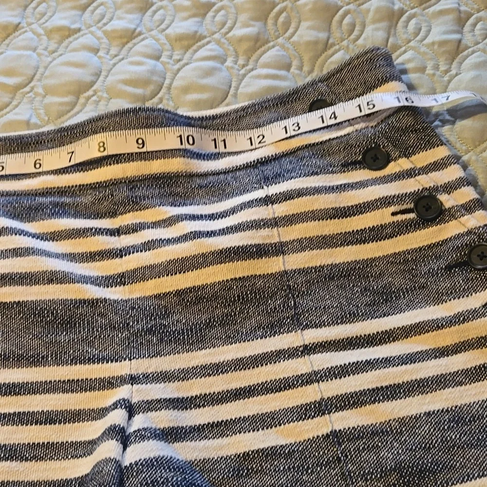 Striped Blue and White Shorts the Riviera Short from Loft - Picture 5 of 7